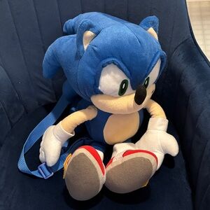 Blue Sonic the Hedgehog Backpack